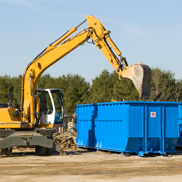 how does a residential dumpster rental service work in Wicomico Church Virginia